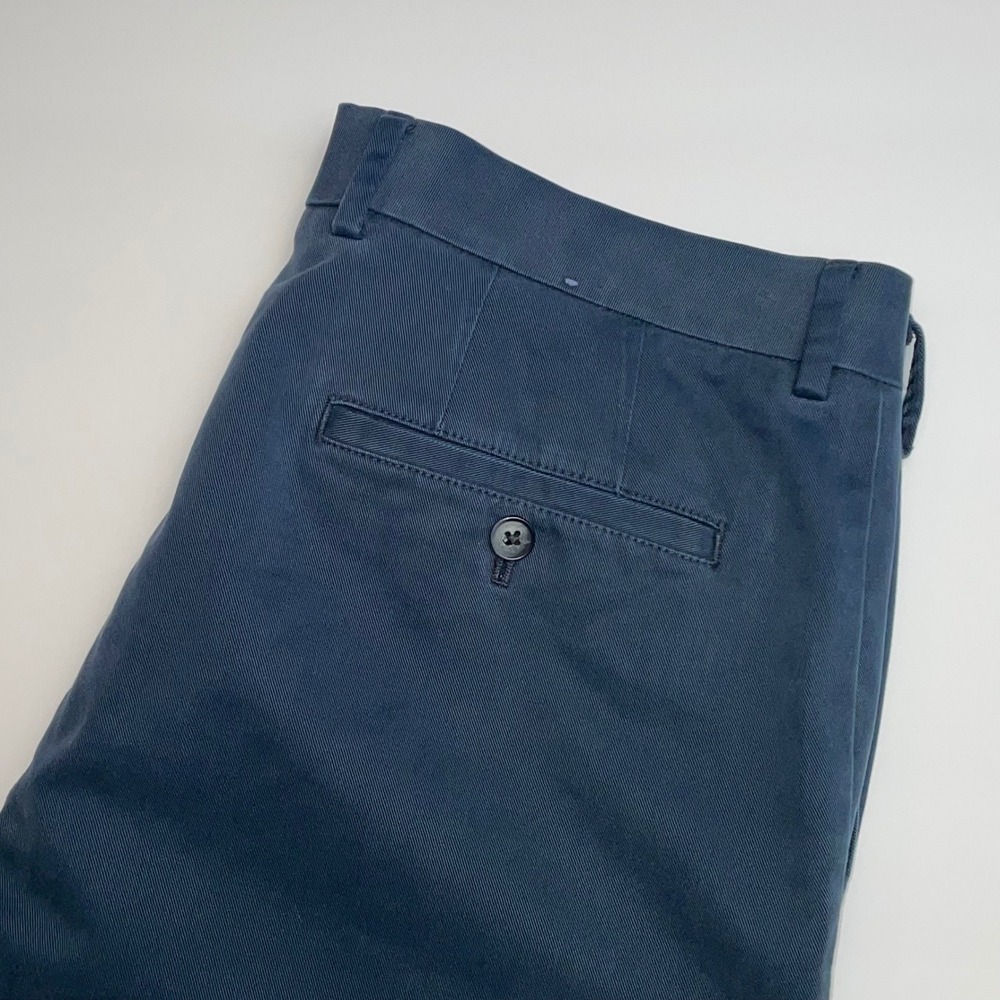 Charles Tyrwhitt Dress Pants Mens 34x32 Navy Blue Classic Fit Non-Iron Chino JSL